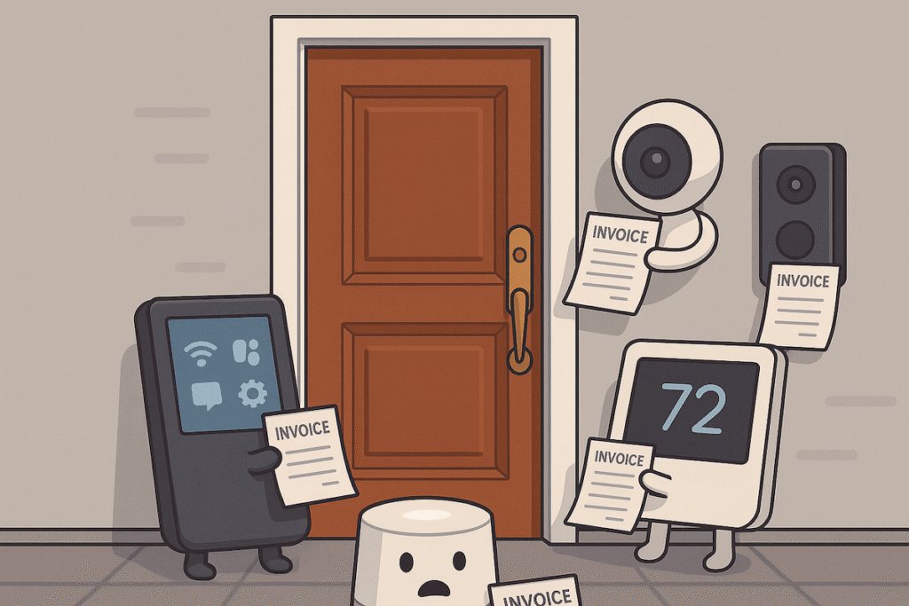 smart home subscription fees