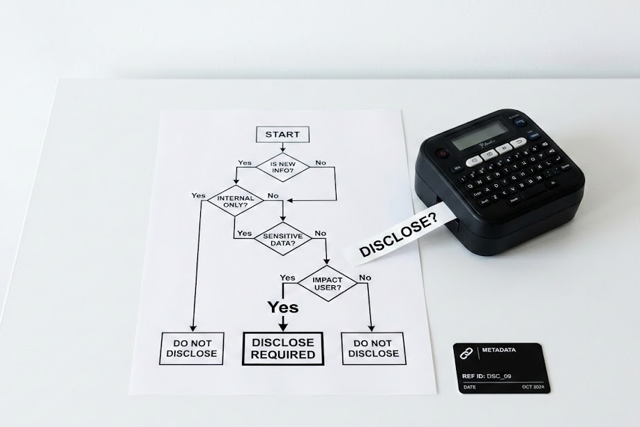 disclose and workflow